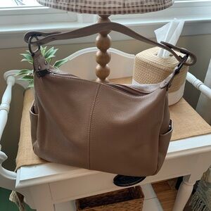 Leather Hobo Style Shoulder Bag